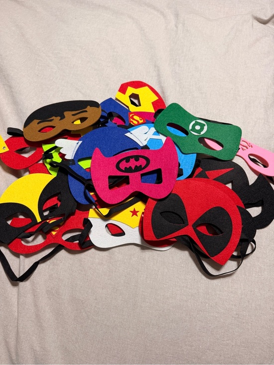 Other - Kids Superhero Felt Mask Set - Assorted Colors